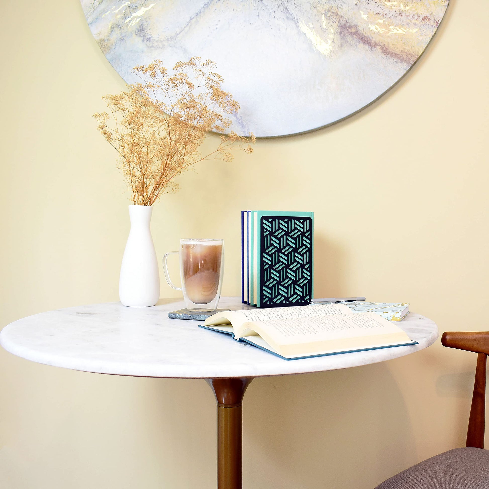 CNK Book Ends Bookends for Decorative Books Holder Bookend Shelves End Hold Heavy Duty Holders