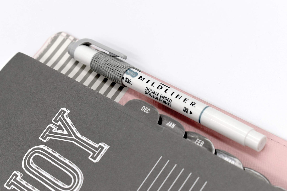 Zebra Pen MILDLINER No Bleed Highlighter, Gray Color, Dual Tip, 12-Pack
