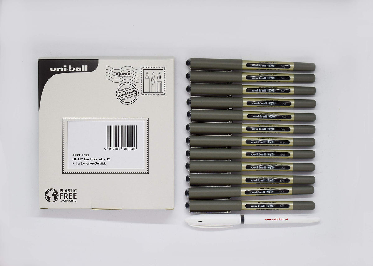 uni-ball UB-157 Eye Rollerball Pens. Premium Fine 0.7mm Ballpoint Tip for Super Smooth Writing