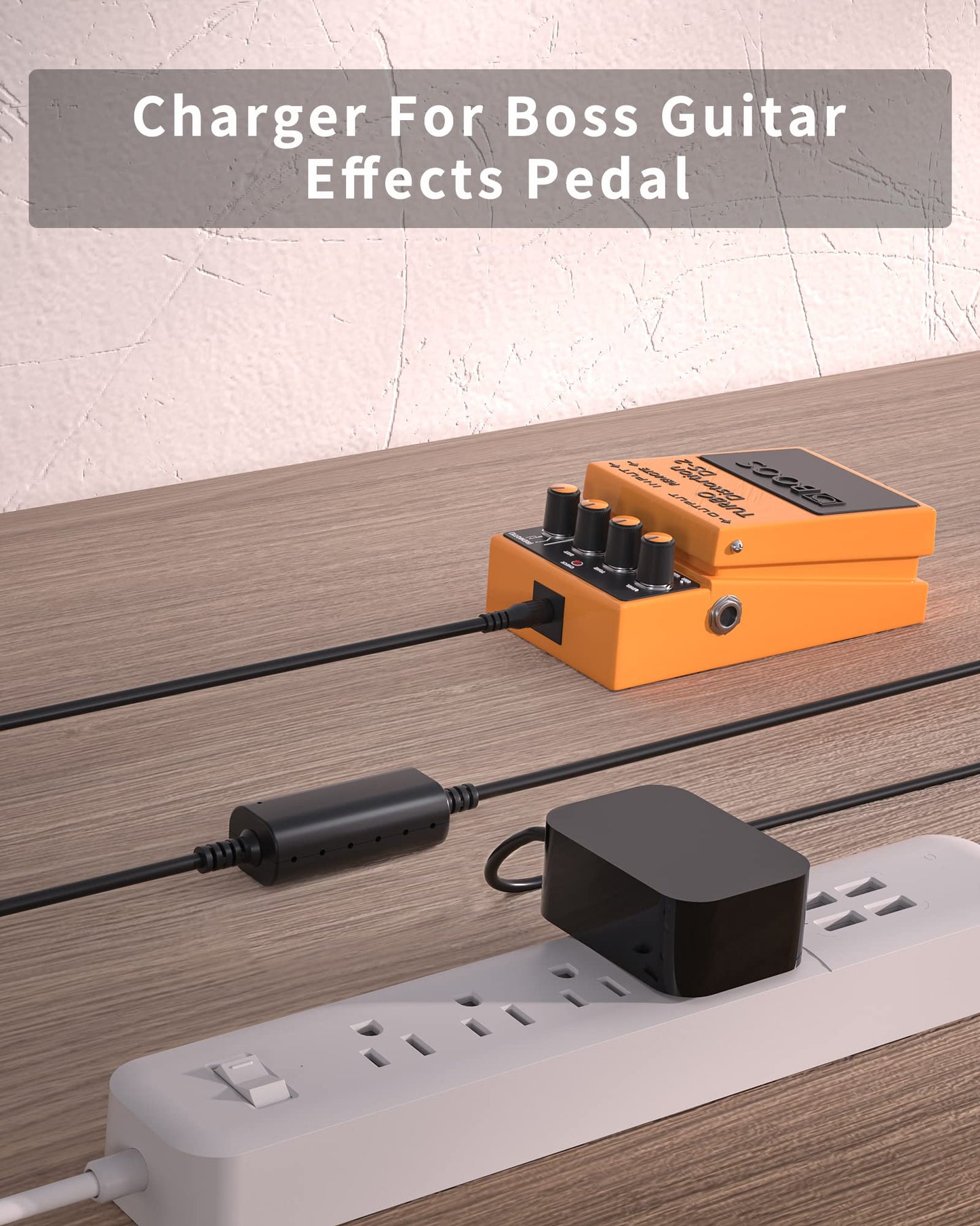 VHBW for Boss PSA Adapter 9V DC, Low Noise with Wave Filter Replacement Pedal Power Supply for Boss