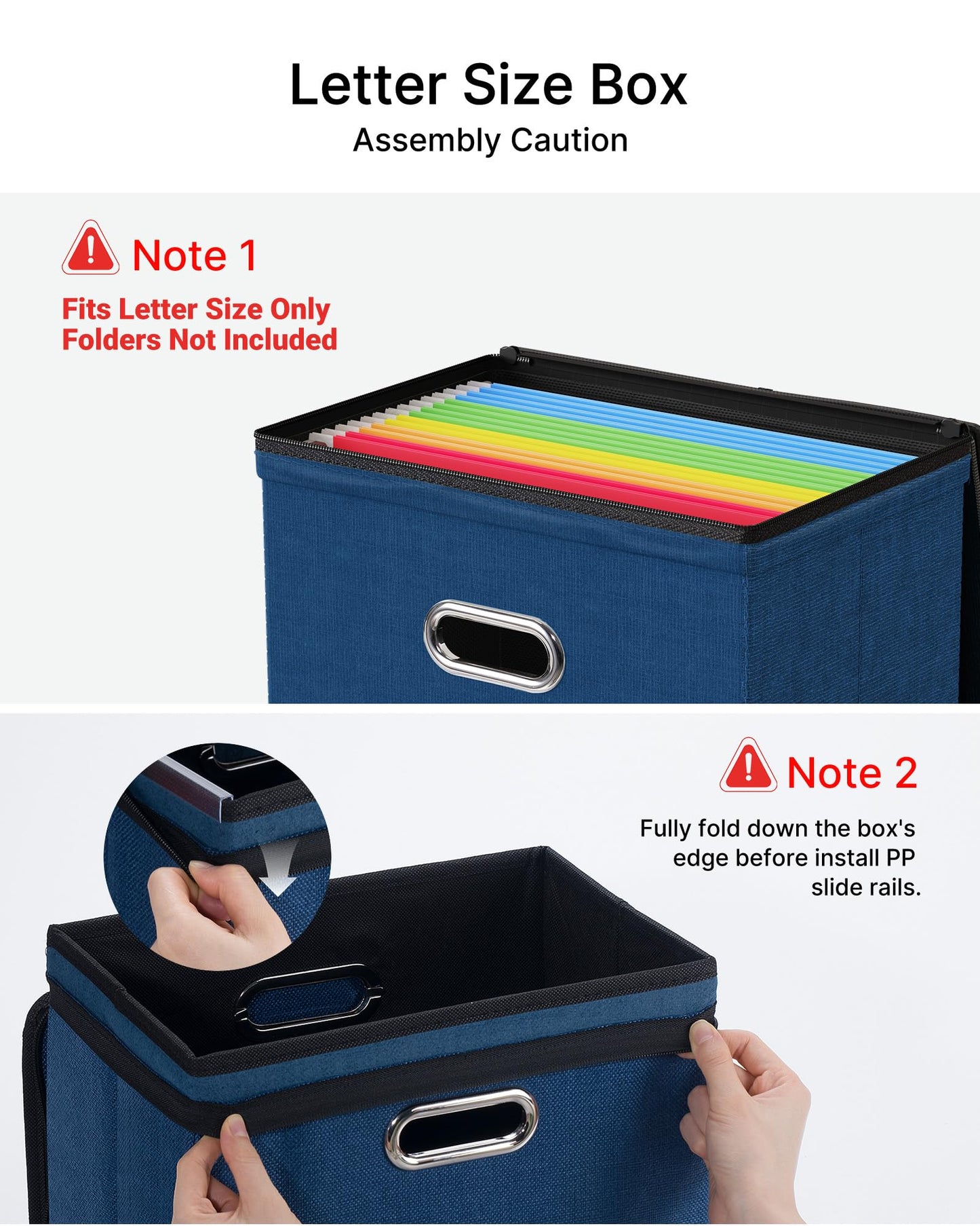Oterri File Box Small 1-Pack Mesh Pockets Hanging Organizer for Letter-Size