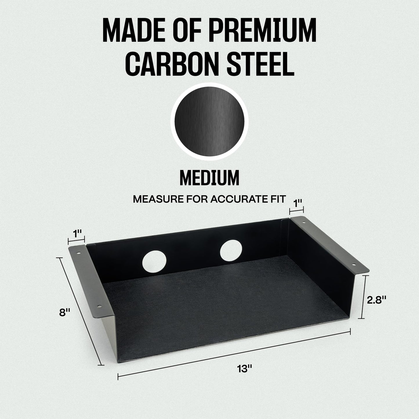 COREMINDED Under Desk Storage Shelf - Carbon Steel Under Desk Tray with Cable Management, Mountable