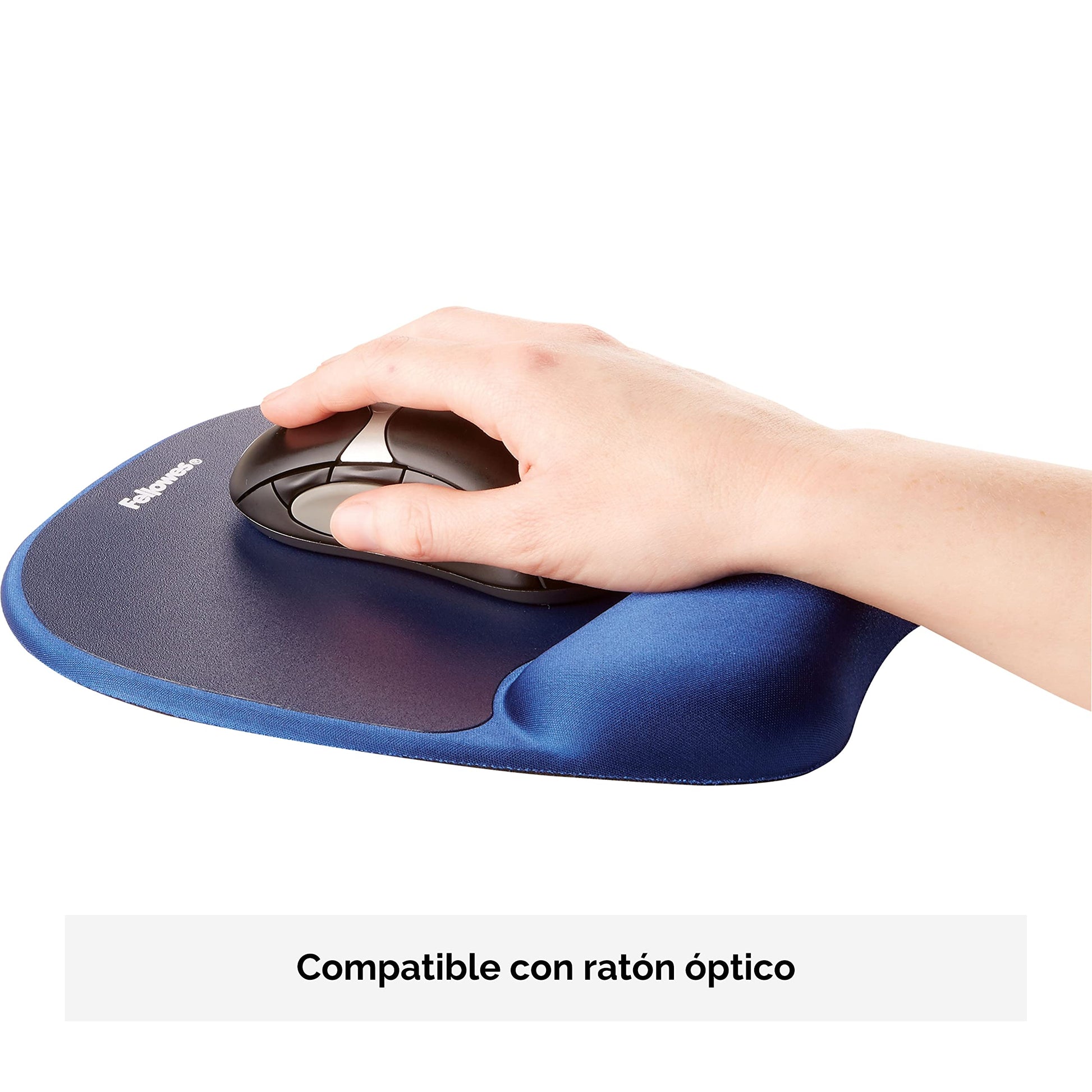 Fellowes Memory Foam Mouse Pad/Wrist Support - Sapphire