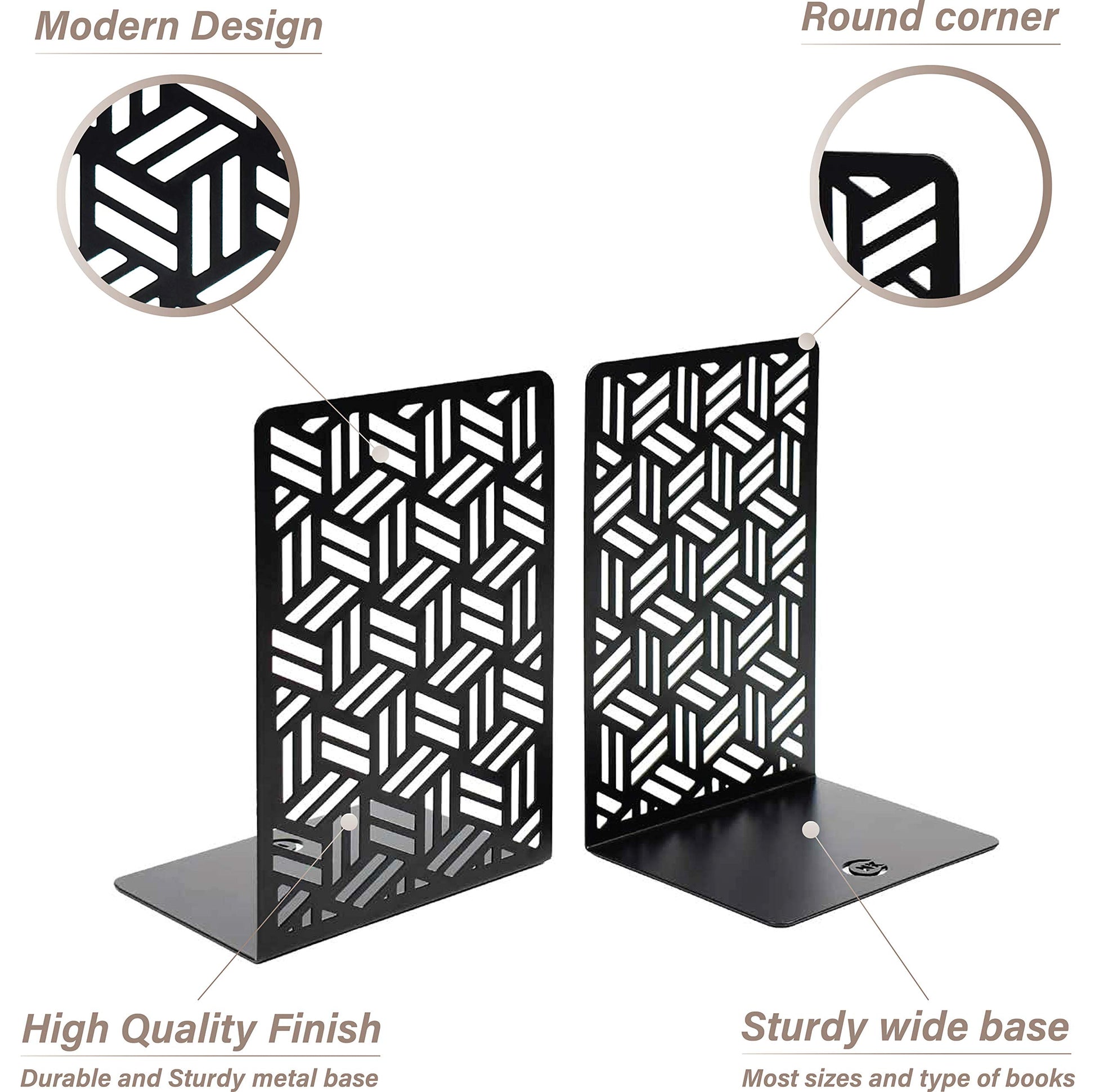 CNK Book Ends Bookends for Decorative Books Holder Bookend Shelves End Hold Heavy Duty Holders