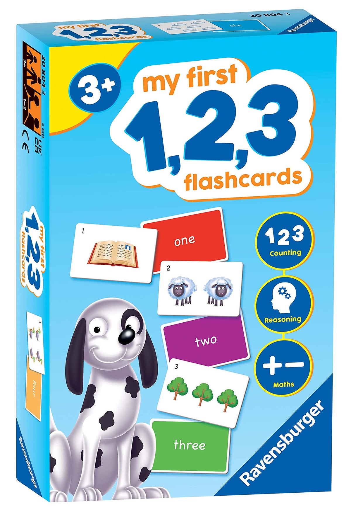 Ravensburger My First 1, 2, 3 Flash Card Game for Kids Age 3 Years Up - Ideal for Early Learning
