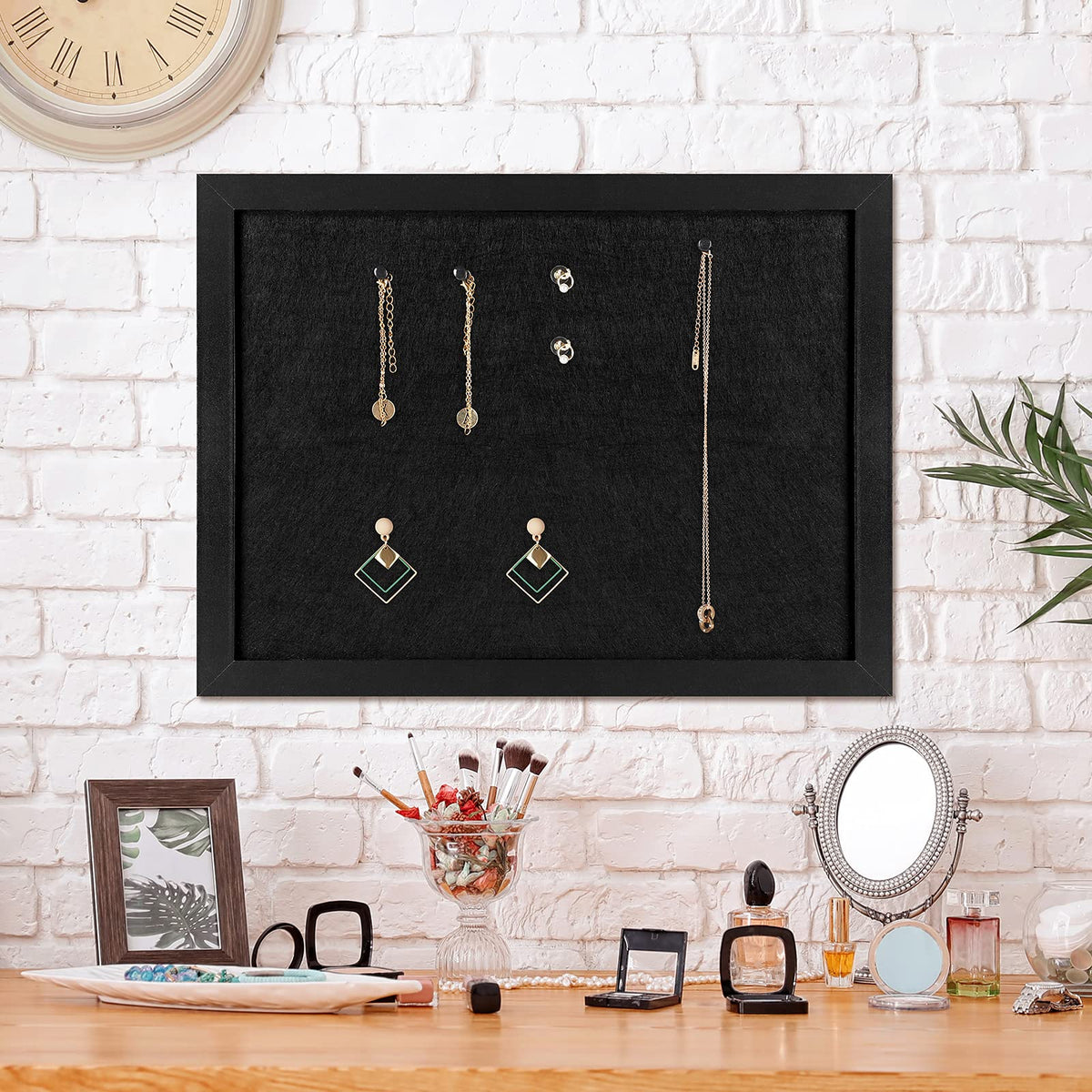 TORASO Cork Board Bulletin Board, 13" X 17" Cork Boards for Walls with Pins, Eye Bolts, gaskets