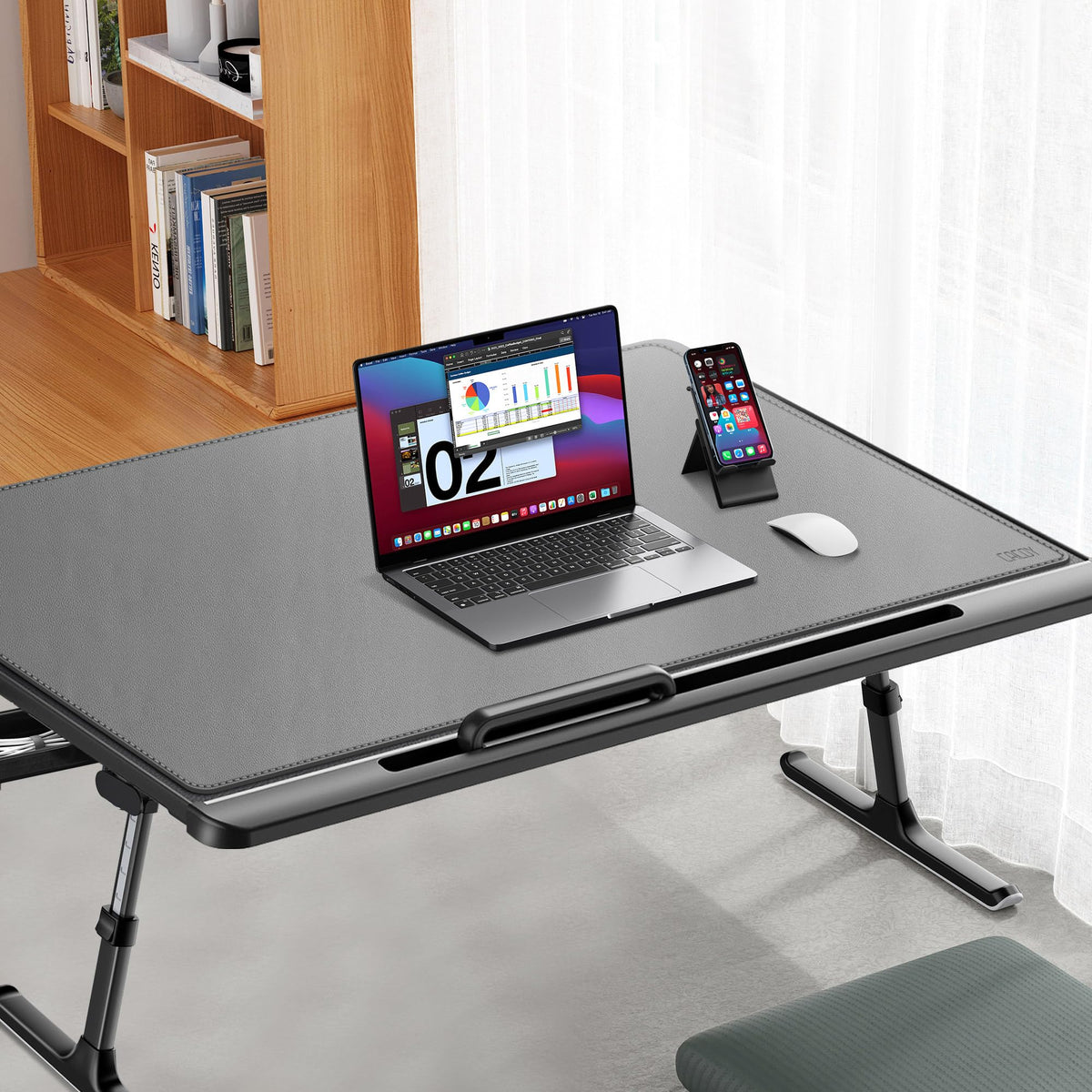 Cacoy 40" x 24" PU Leather Moues Pad for Desk, XXL Large Computer Desk Pad Blotters for Keyboard
