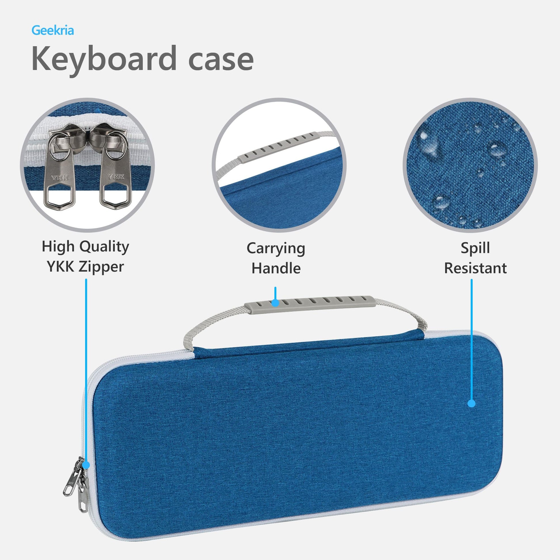 GEEKRIA Hard Case Compatible with Pebble 2 Combo, Logitech K380/k380s Keyboard +M350/M350s Mouse