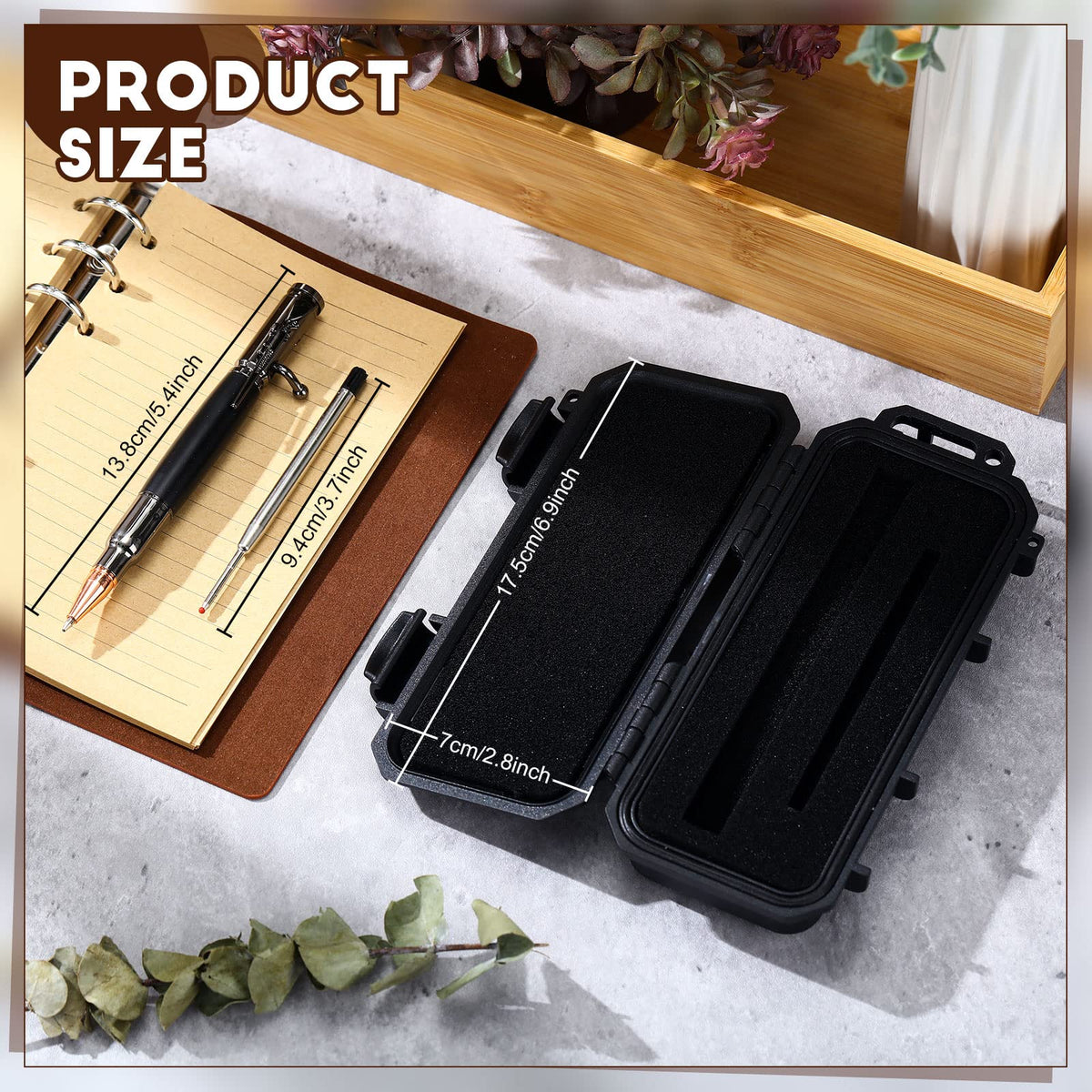 Crtiin Bolt Action Pen Bullet Pen with Gift Box Ballpoint Solid for Gun Lover with Black Ink