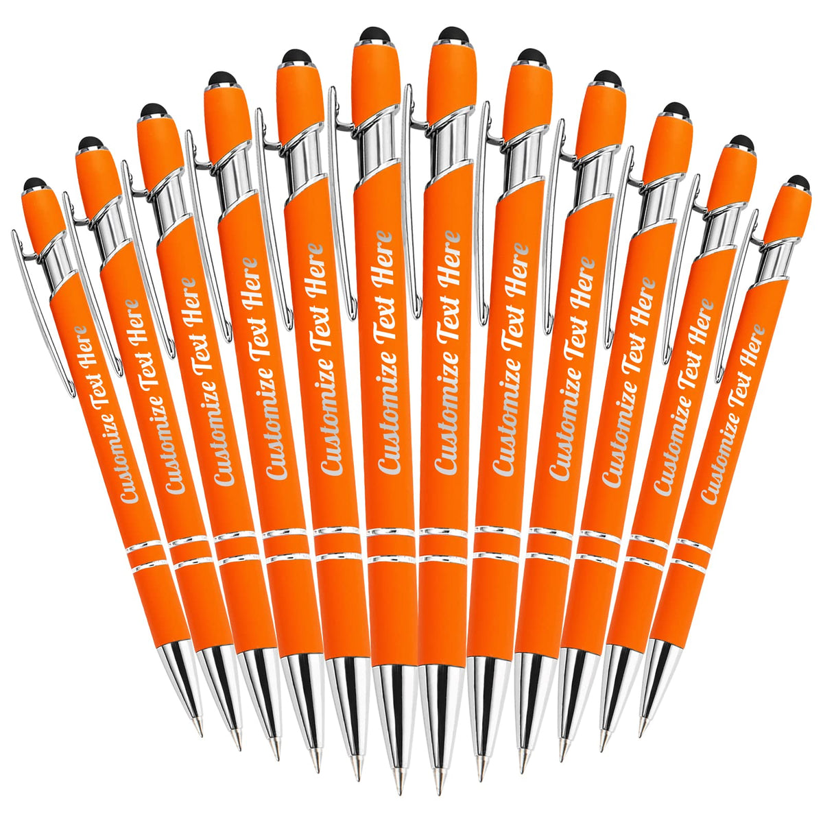 Up to 500 Personalized Pens Bulk Custom Ballpoint Pens with Business Name Message Logo, Customized