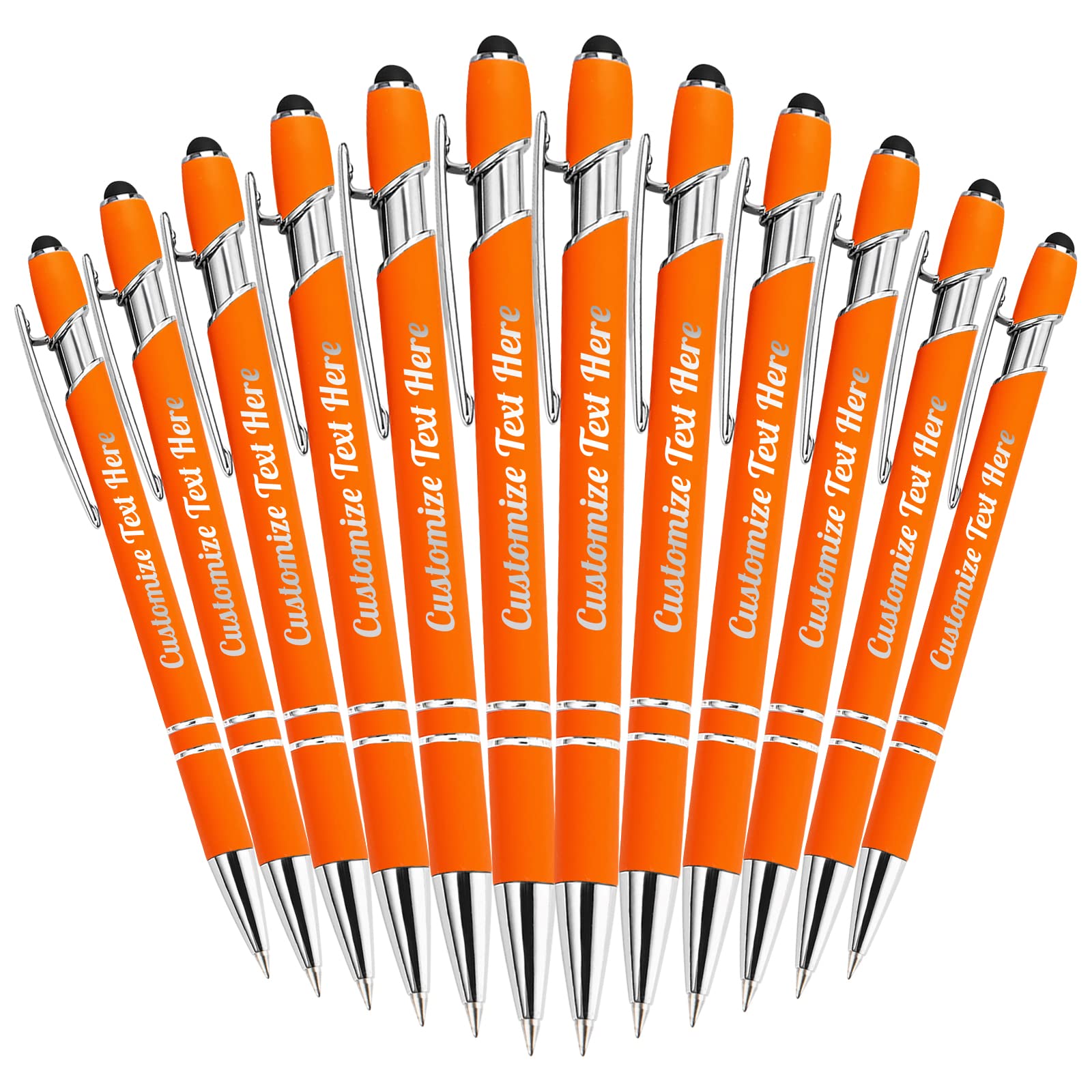 Up to 500 Personalized Pens Bulk Custom Ballpoint Pens with Business Name Message Logo, Customized