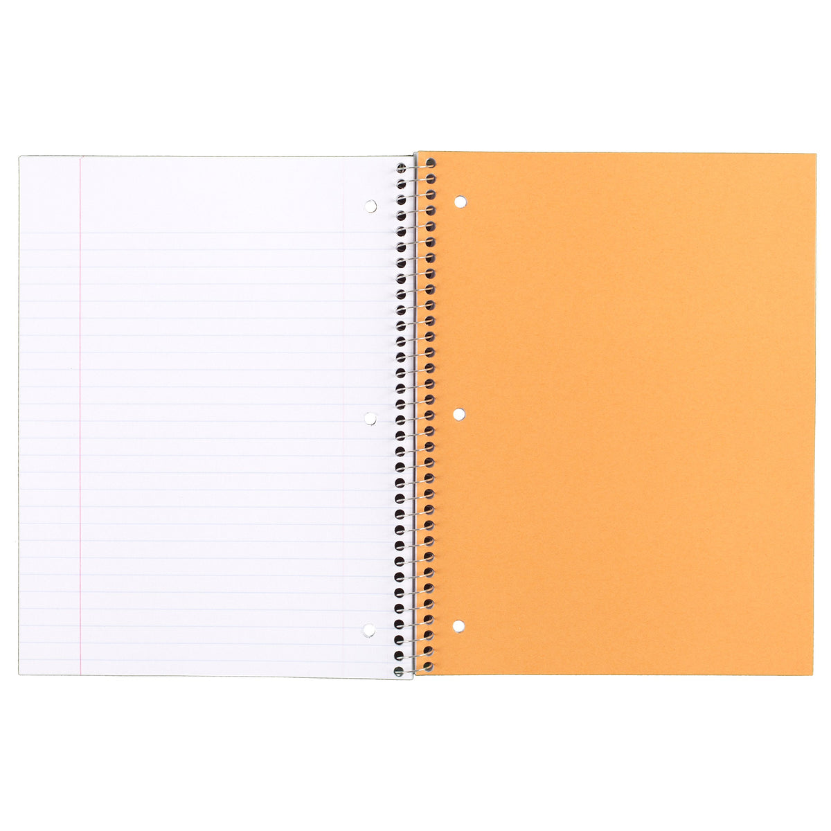 Mead Spiral Notebooks, 3 Subject, Wide Ruled Paper, 120 Sheets, 10-1/2" x 7-1/2", Red, Green, Blue