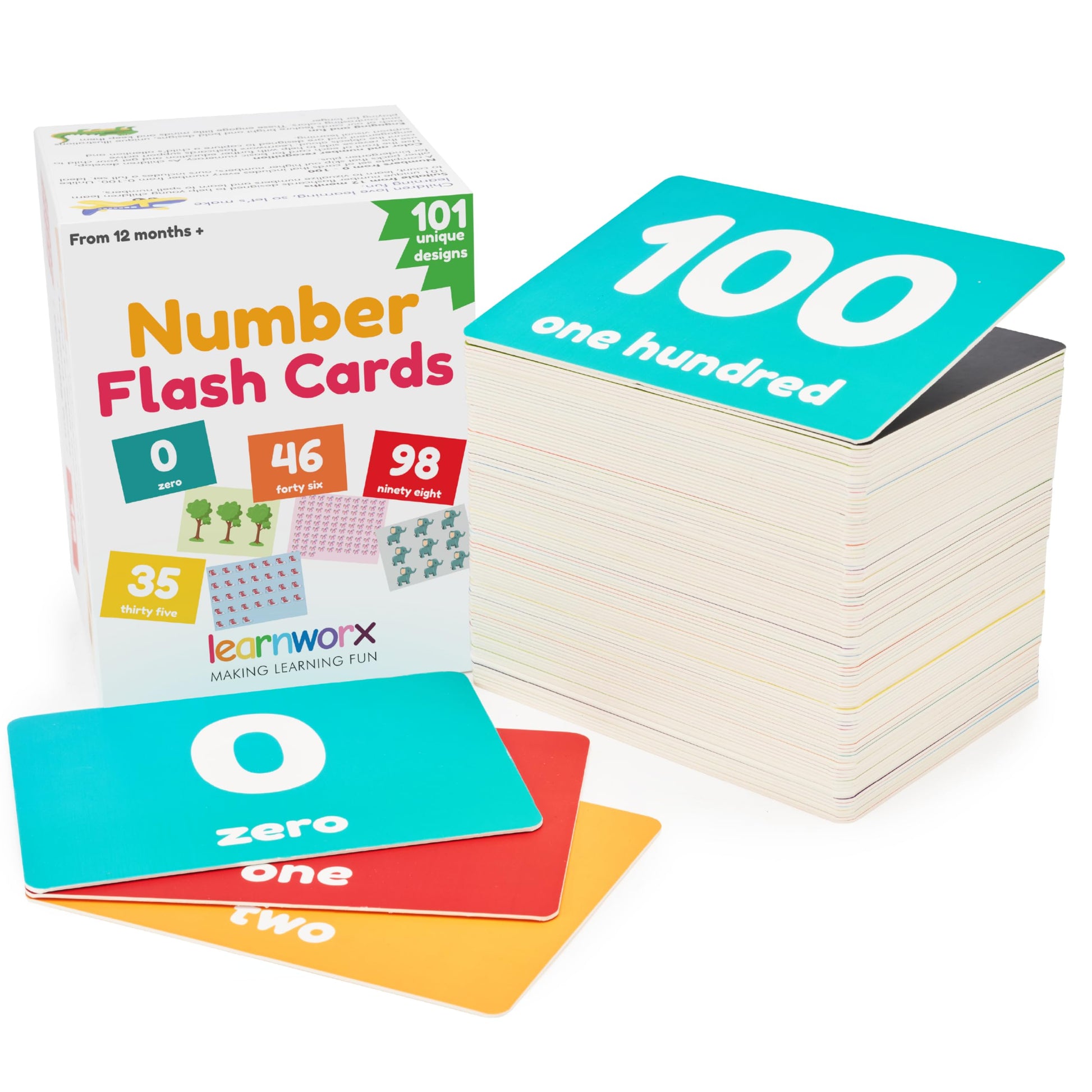 Number Flash Cards for Toddlers | Award-Winning - Toddler Math Flash Cards | Learn Counting