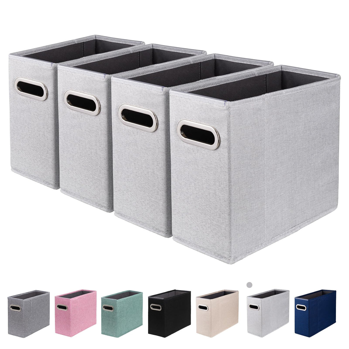 ComfortKeeper 4 Packs Letter Size File Organizer, File Folders Organizer, Fabric Storage Box
