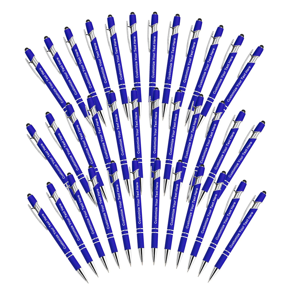 Qingxily Up to 300 Pcs Custom Pens Bulk,Personalized Pens with Free Engraving,Customized Stylus