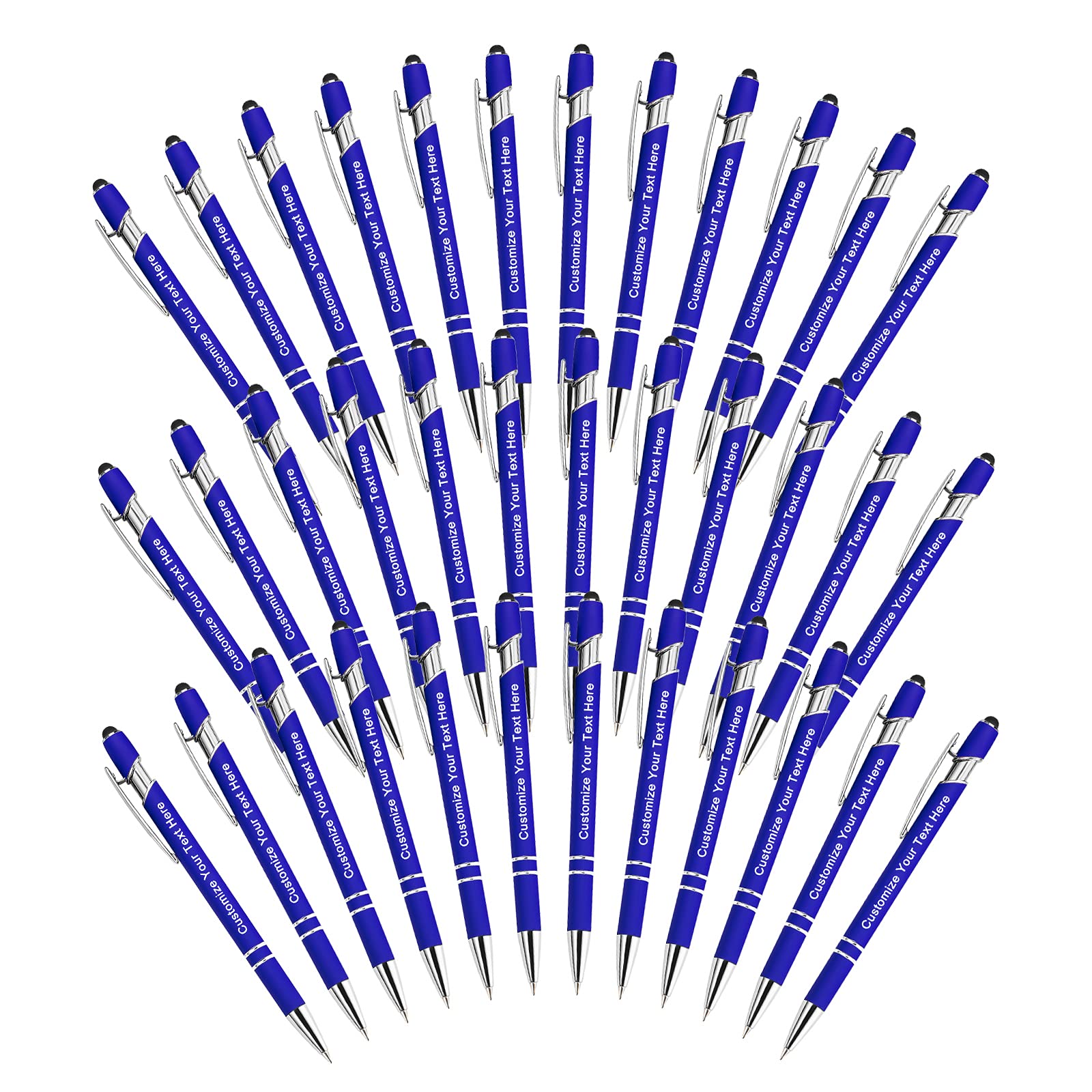 Qingxily Up to 300 Pcs Custom Pens Bulk,Personalized Pens with Free Engraving,Customized Stylus