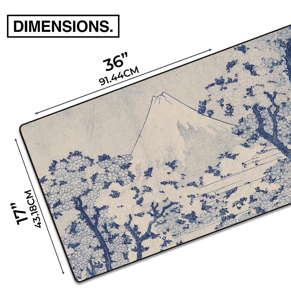 MPCO. Orignal Gaming Desk Pad, 36" x 17" Duraglyde Fabric Non-Slip Desk Mat