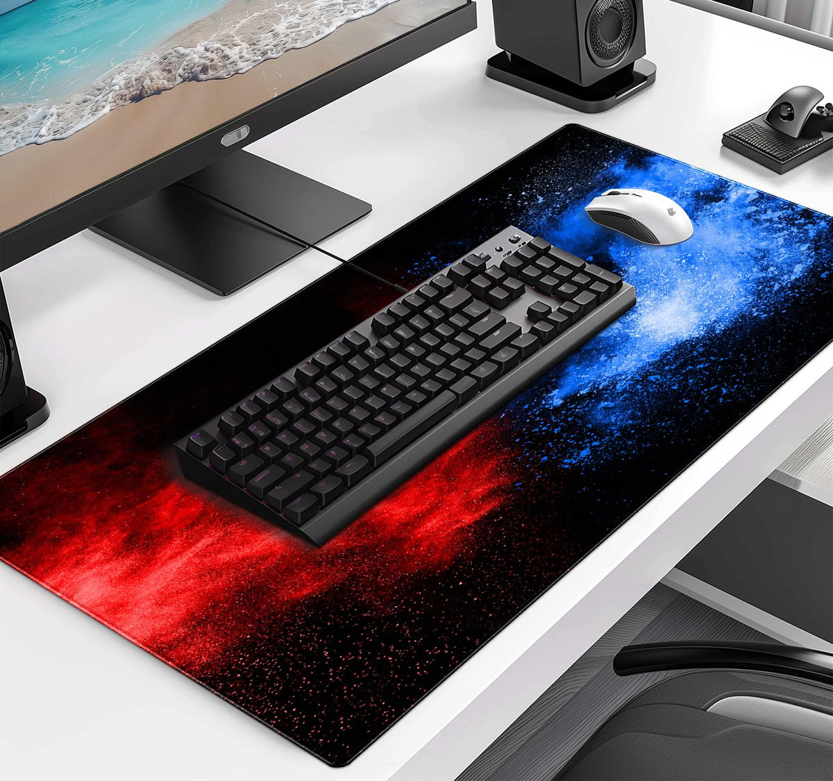 Colorful Starry Sky Mouse Pad, Office, Keyboard, Laptop, and Home Desk Pad