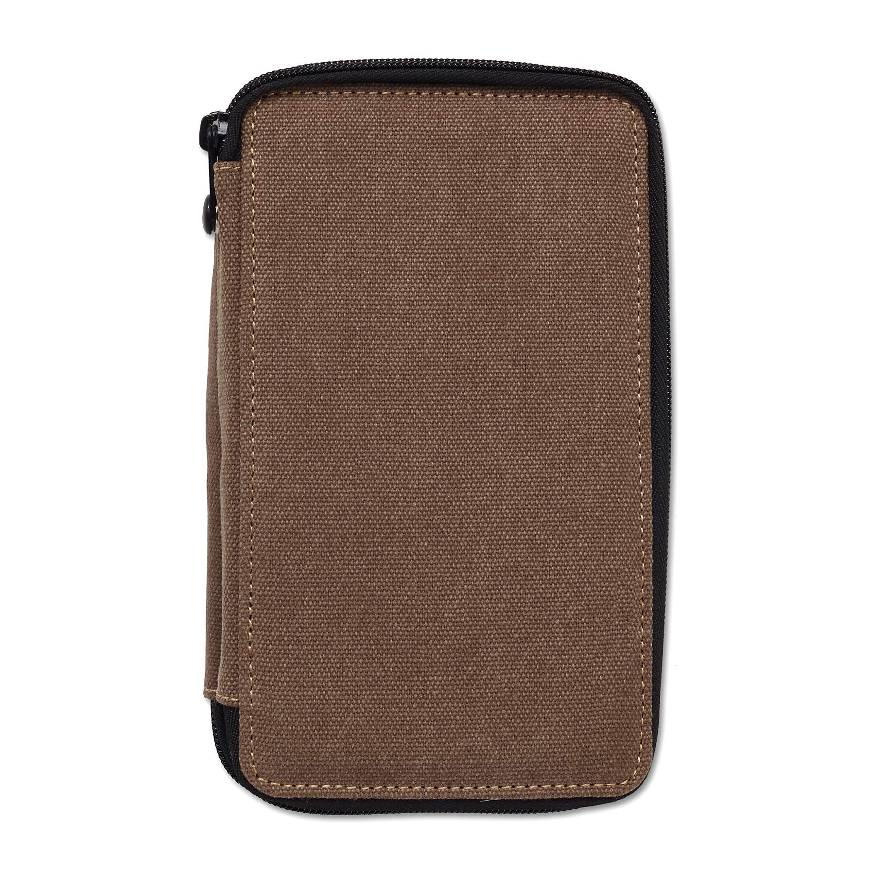 Speedball Art Products 252480 48 Pencil Storage Canvas Pencil Case, Chocolate