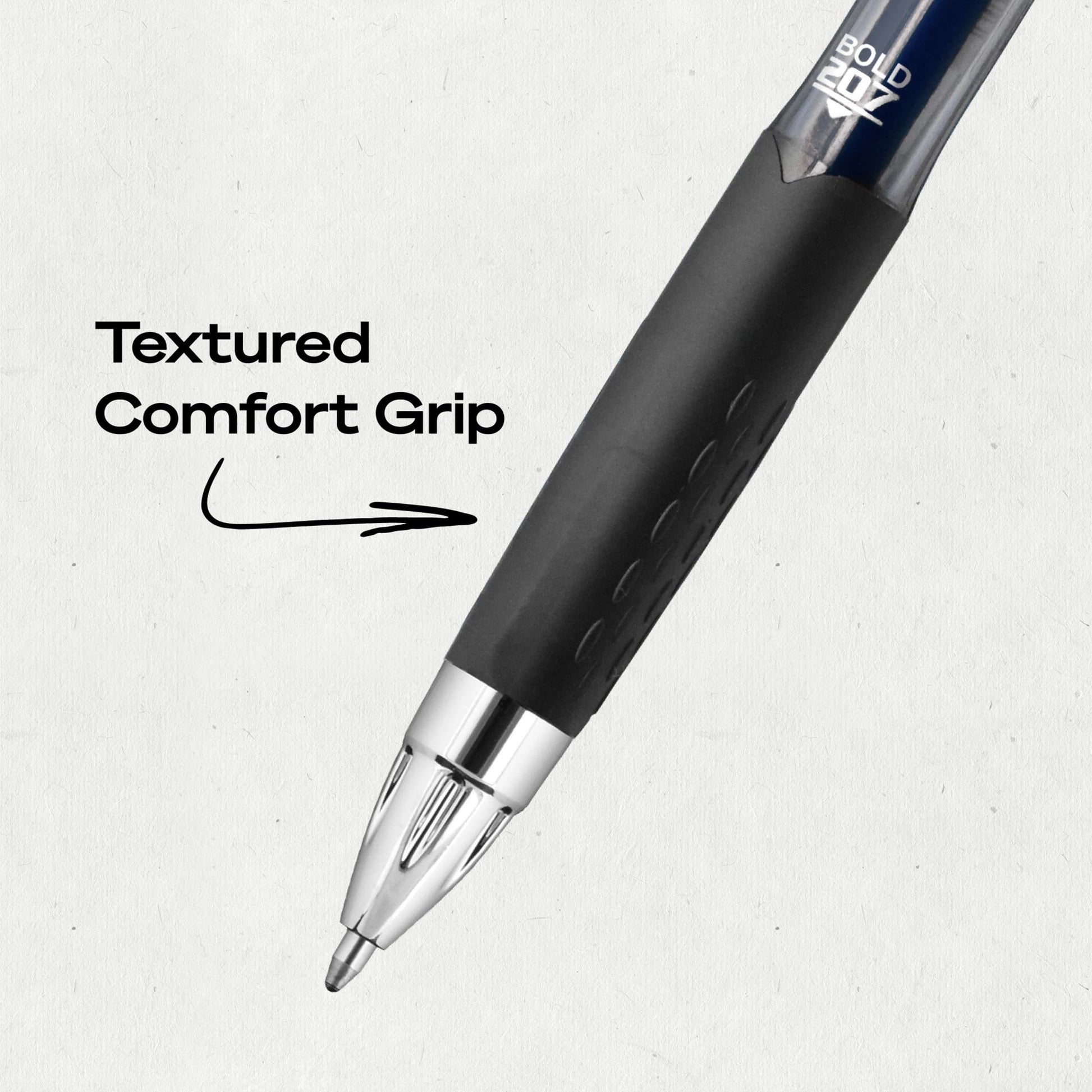 uniball™ 207 Gel Pens, Blue Ink, 1.0mm Bold Point, Retractable, 12 Count
