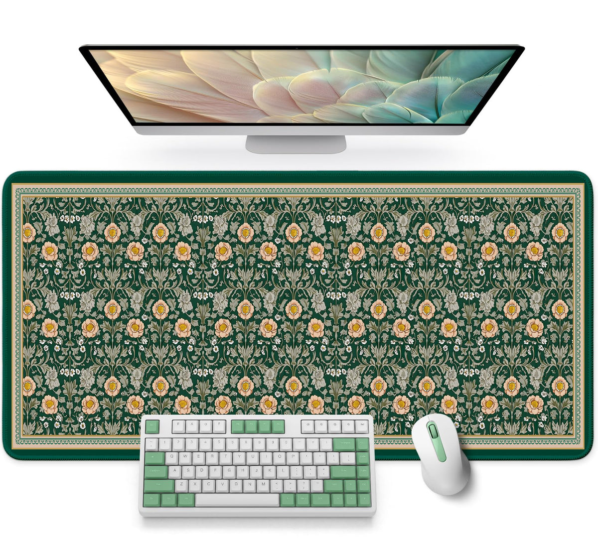 ZapDesk Large Desk Mat, Extended Mouse Pad for Desktop, 35.4" x 15.7"