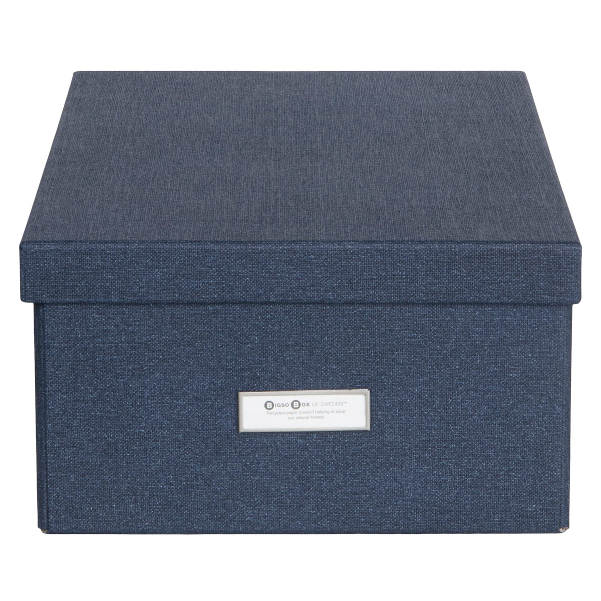 Bigso Katia KD Collapsible Storage Box with Labelframe for Easy Identification - Simple Assembly