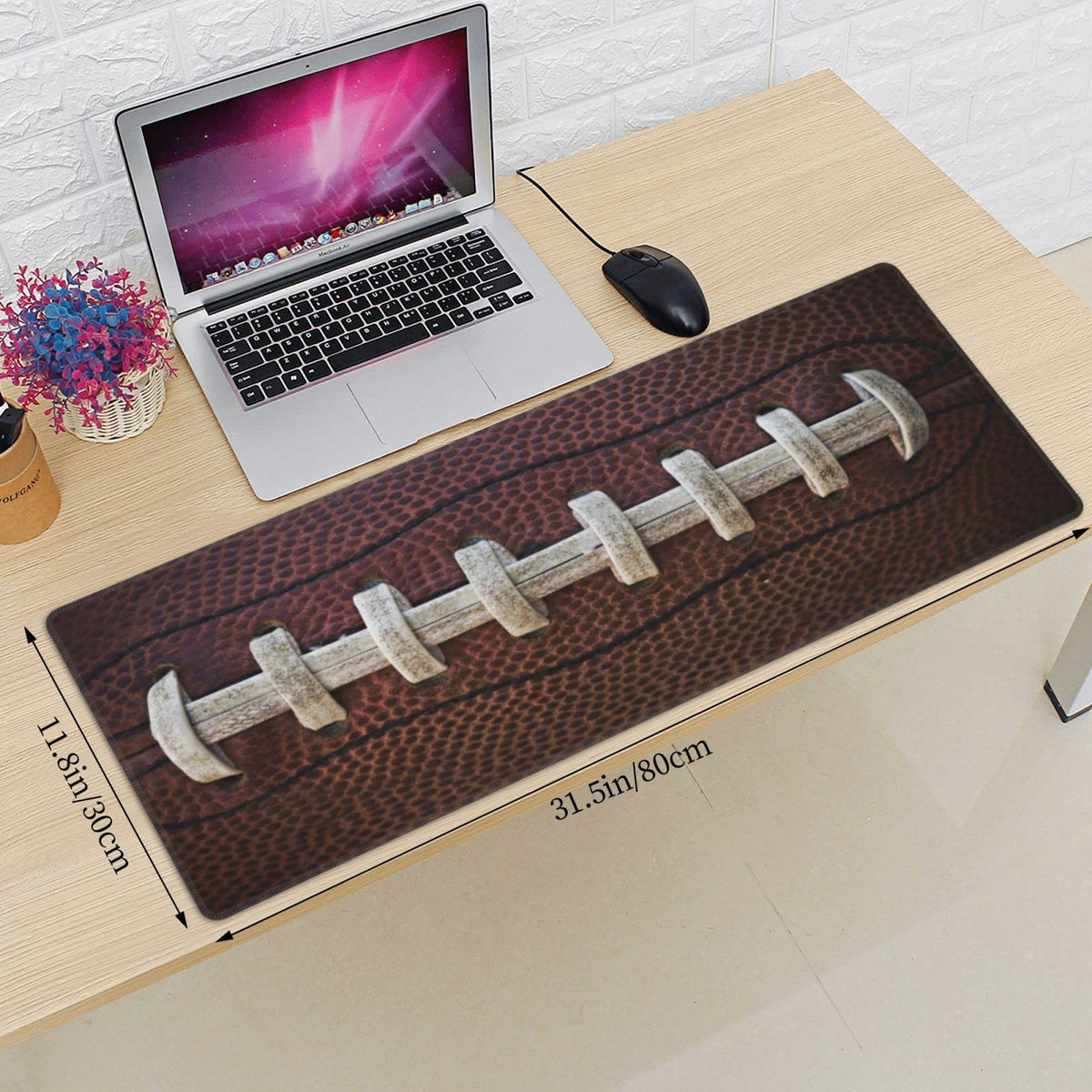 Sigouyinei Extra Large Desk Pad 31.5x12in Office Gaming Non-Slip Mouse Pad