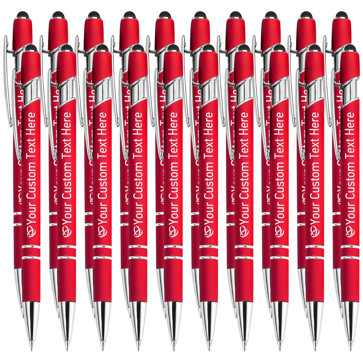 STREADVE Personalized Custom Pens with Name Engraved Logo Text Pen, Pack of 20 Customized Smooth