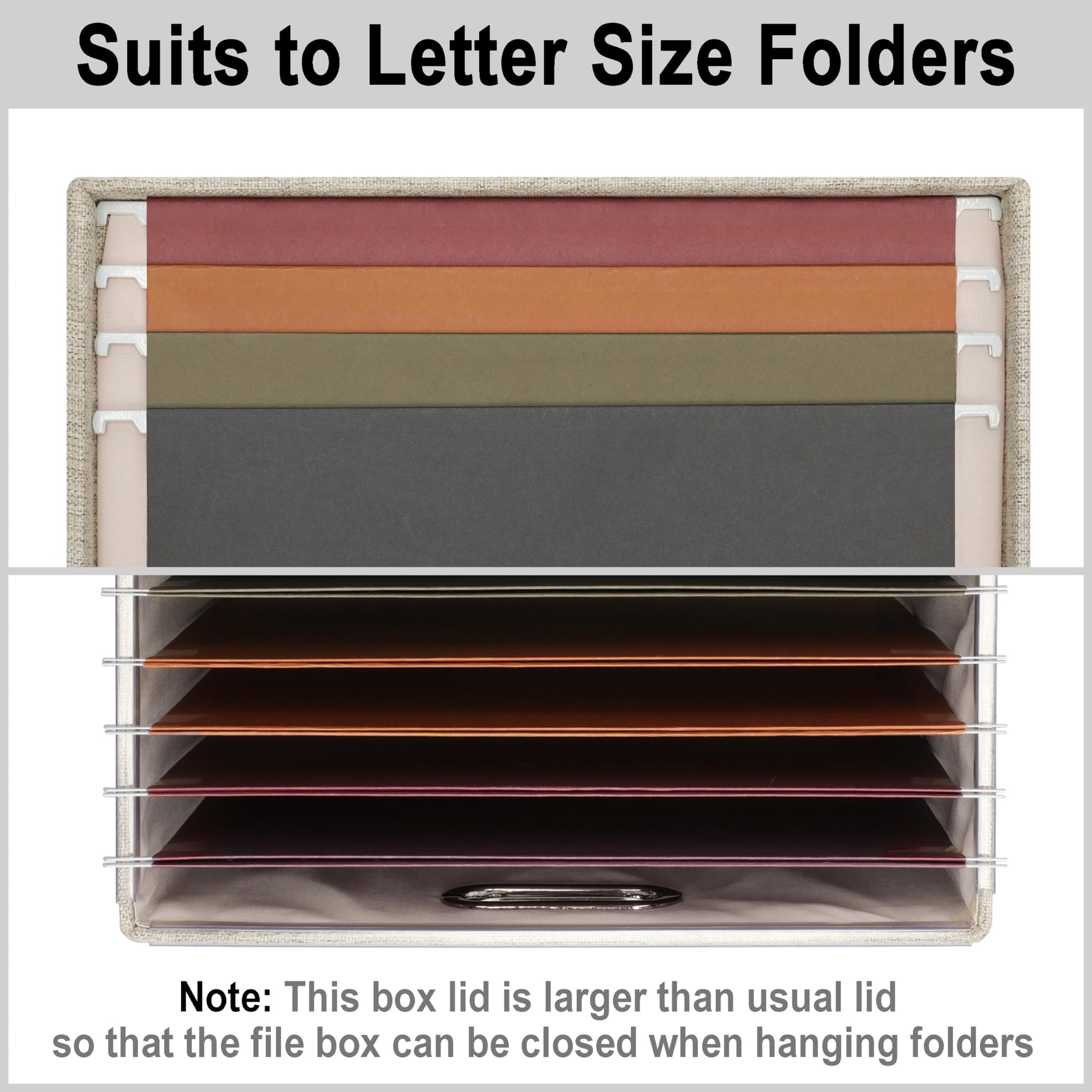 Storage Bins With Lids Office Organization File Folder Organizer Boxes