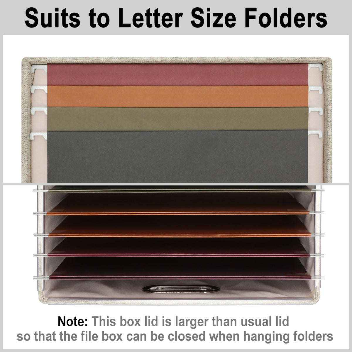 Storage Bins With Lids Office Organization File Folder Organizer Boxes
