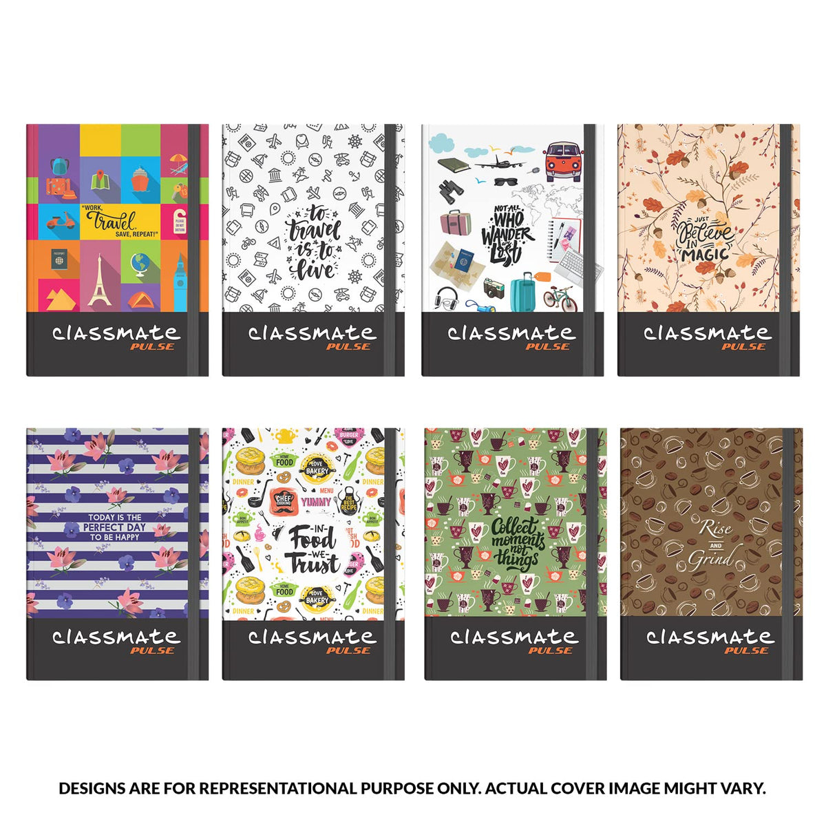 Classmate Pulse Flexi Journal Planner: A5, Hard Cover, Unruled, 80 GSM, 176 Pages