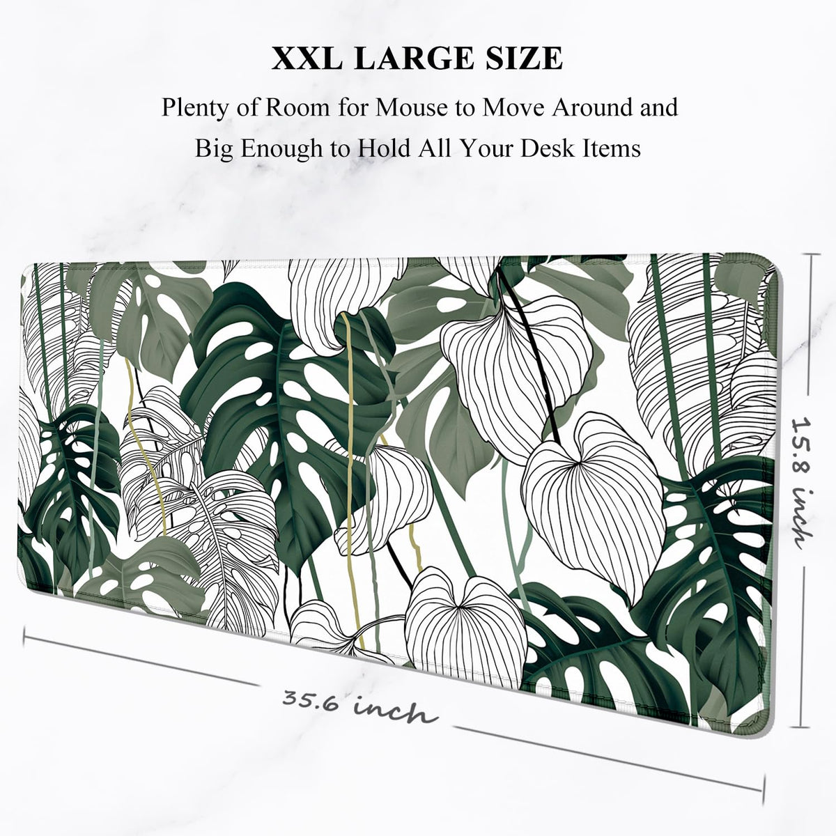 Auhoahsil Desk Mouse Pad, Large Gaming Mousepad, XXL Desk Pad, Extended Long Superior Micro-Weave