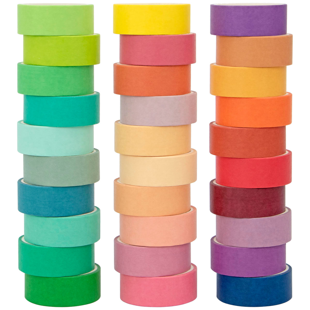 Washi Tape Set 30 Rolls, Decorative Tape, Colored Tape, Scrapbook Tape, Craft Tape for Scrapbook