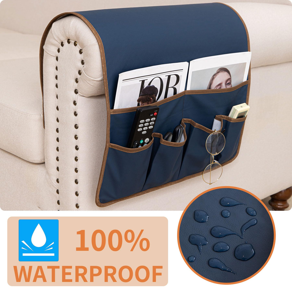 HAOMAIJIA Sofa Armrest Organizer, Remote Control Holder for Recliner Couch