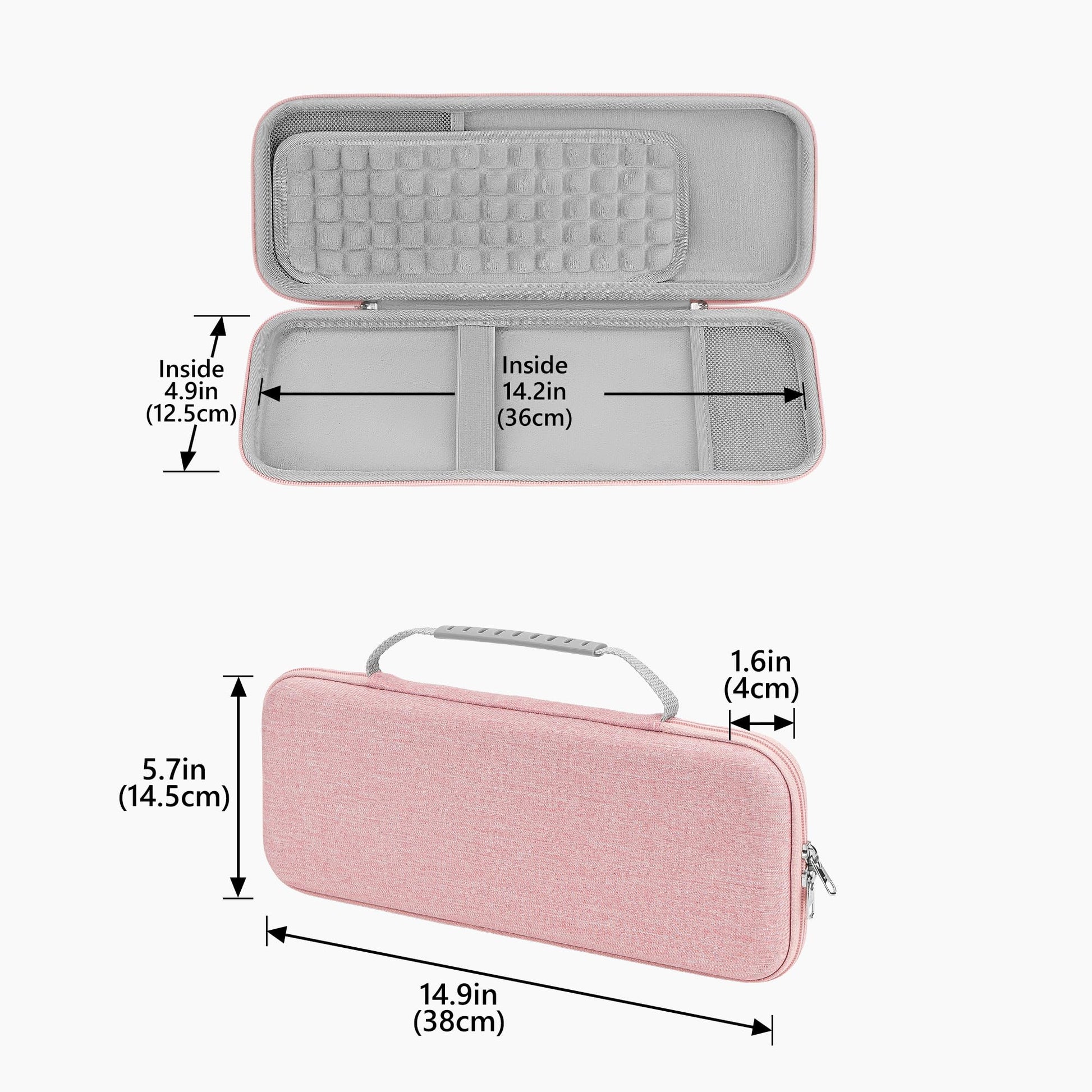 GEEKRIA Hard Shell Travel Carrying Case, Compatible with Logitech K380/k380s Keyboard +M350/M350s