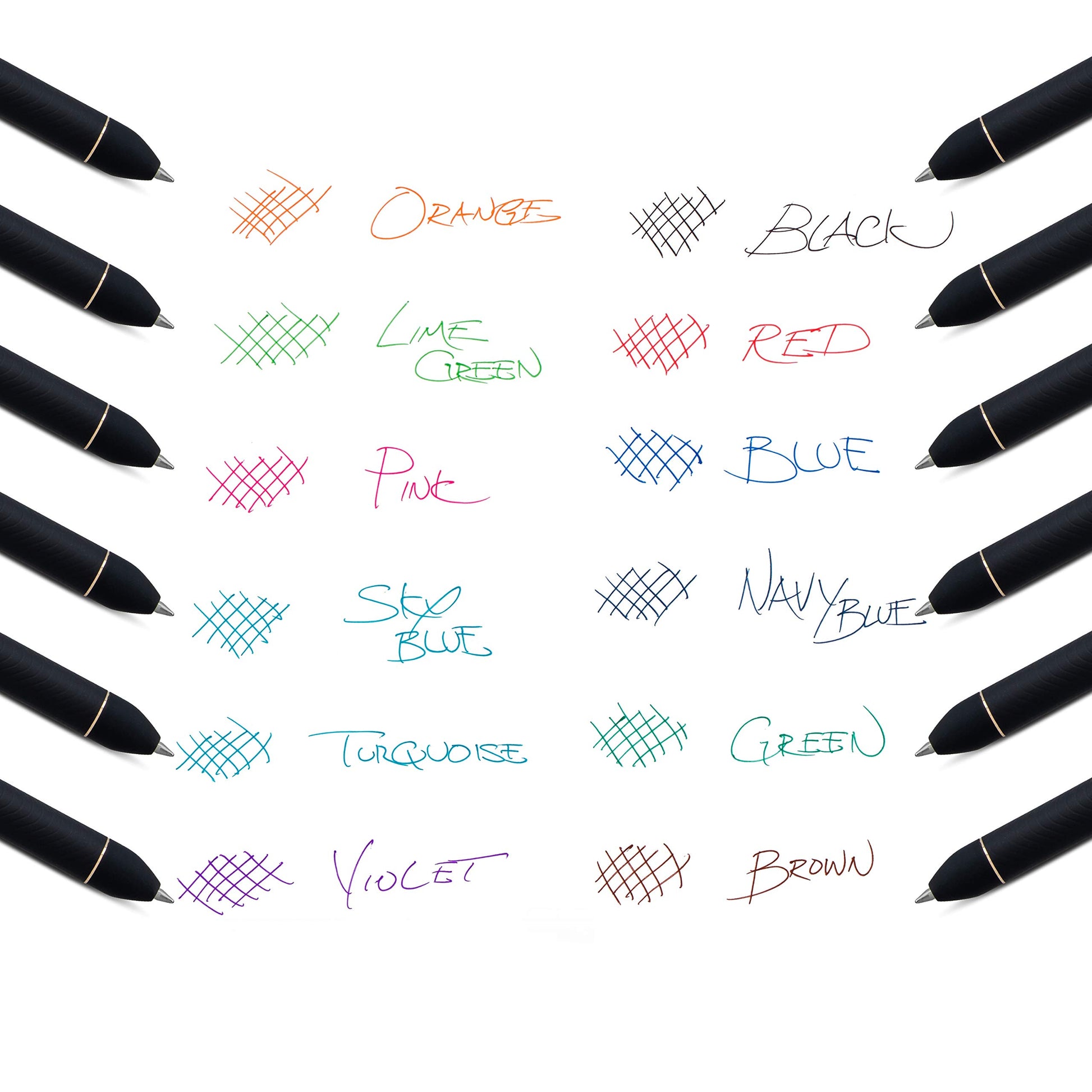 Pentel EnerGel Kuro Liquid Gel Pen, (0.7mm) Medium line, Orange Ink, 12 Pack (BL437R1-F)