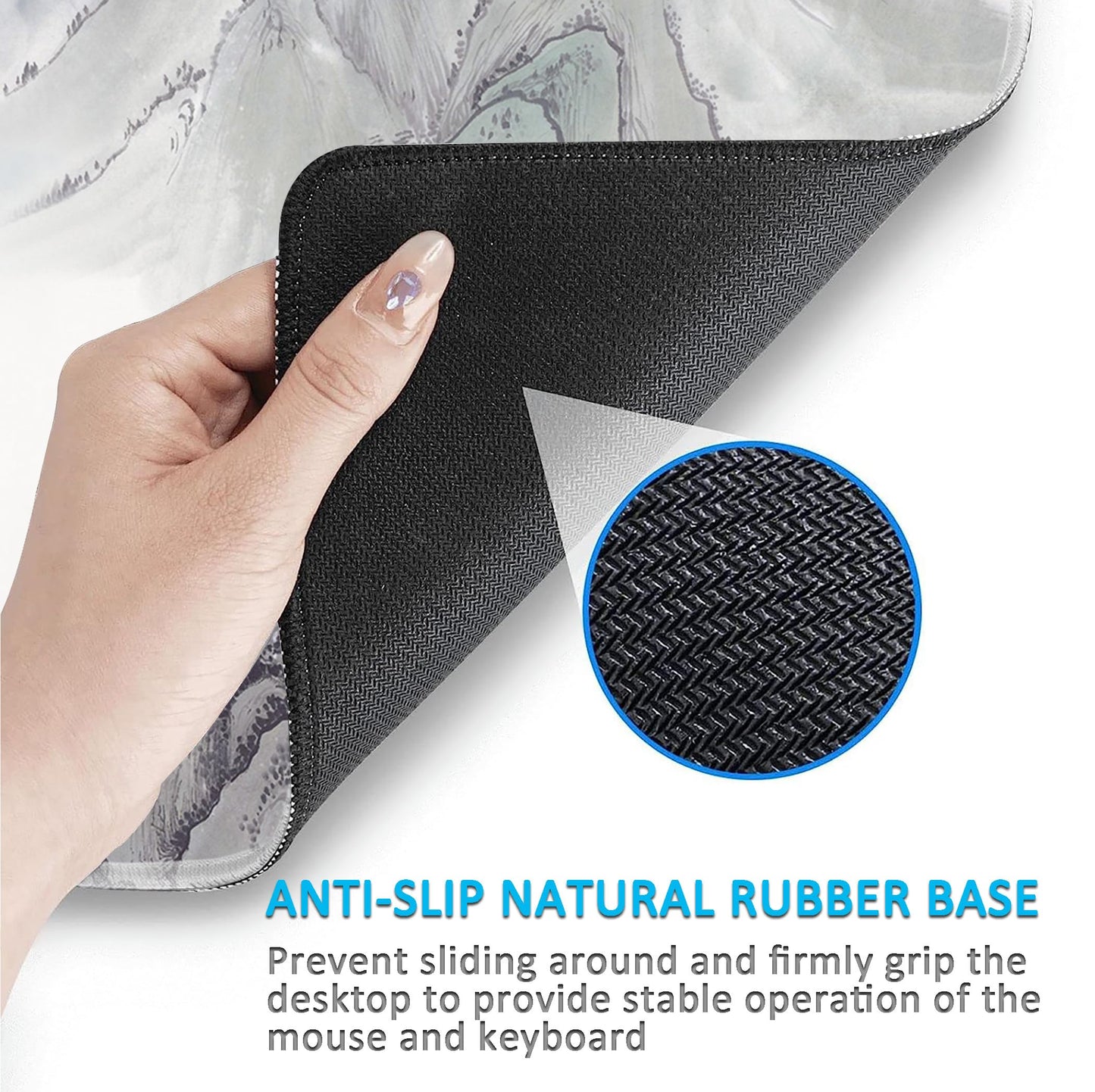 LL-COEUR XXL Landscape Gaming Mouse Pad Computer Keyboard Mat Office Desk Pad (Landscape 1, 27.5" x