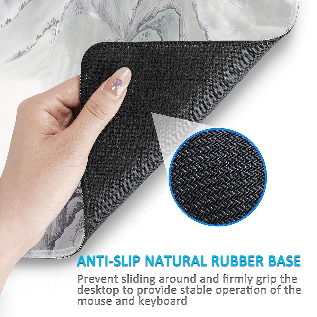 LL-COEUR XXL Landscape Gaming Mouse Pad Computer Keyboard Mat Office Desk Pad (Landscape 1, 27.5" x