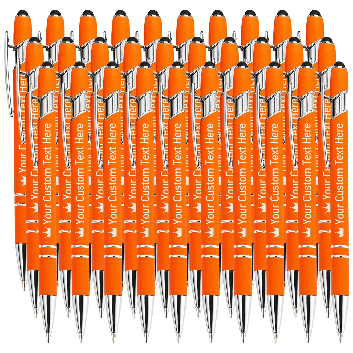 STREADVE Personalized Custom Pens with Name Engraved Logo Text Pen, Pack of 30 Customized Smooth