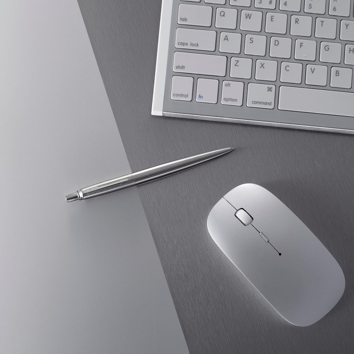 Parker Jotter Duo Gift Set, Ballpoint Pen & Mechanical Pencil (0.5mm), Stainless Steel with Chrome