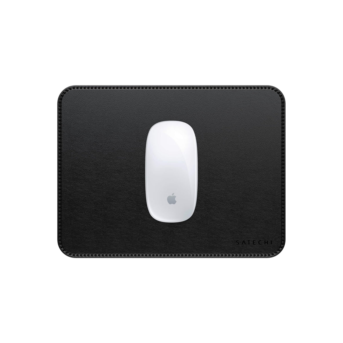 Satechi Vegan-Leather Mouse Pad, Reversible Design, Ergonomic, Black
