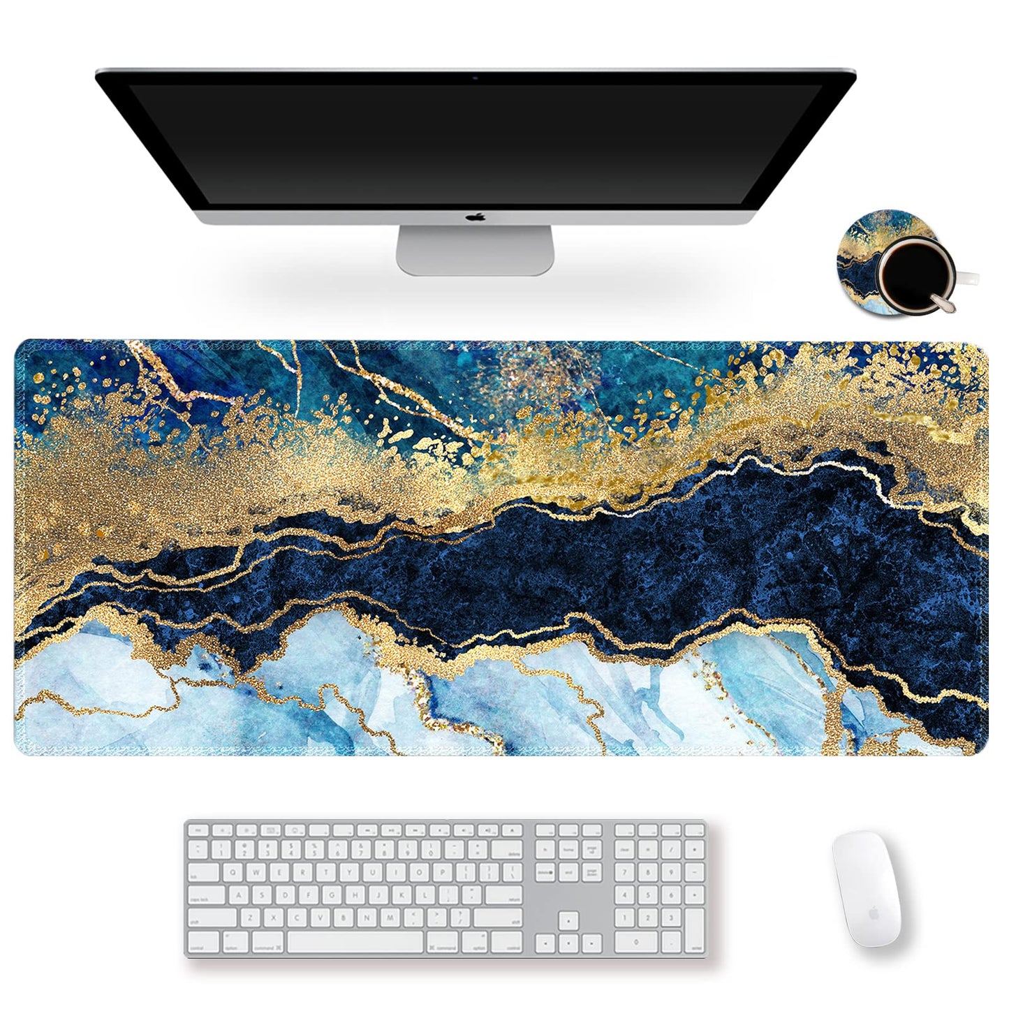 ArtSo Large Gaming Mouse Pad Extended Desk Pad XL Keyboard Mat Long Mousepad Decor Writing Pad