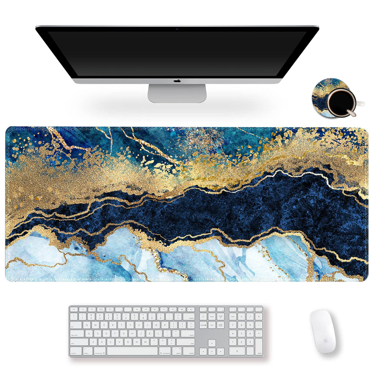 ArtSo Large Gaming Mouse Pad Extended Desk Pad XL Keyboard Mat Long Mousepad Decor Writing Pad