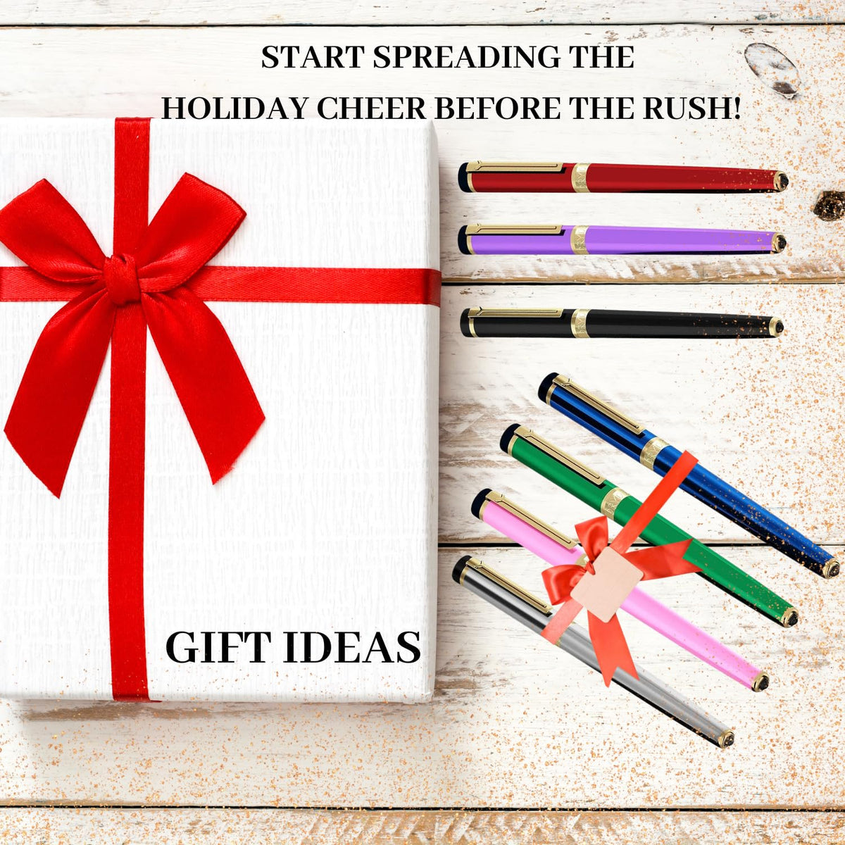 Dryden Designs Fountain Pen - Medium and Fine Nibs | Includes 24 Ink Cartridges and Ink Refill
