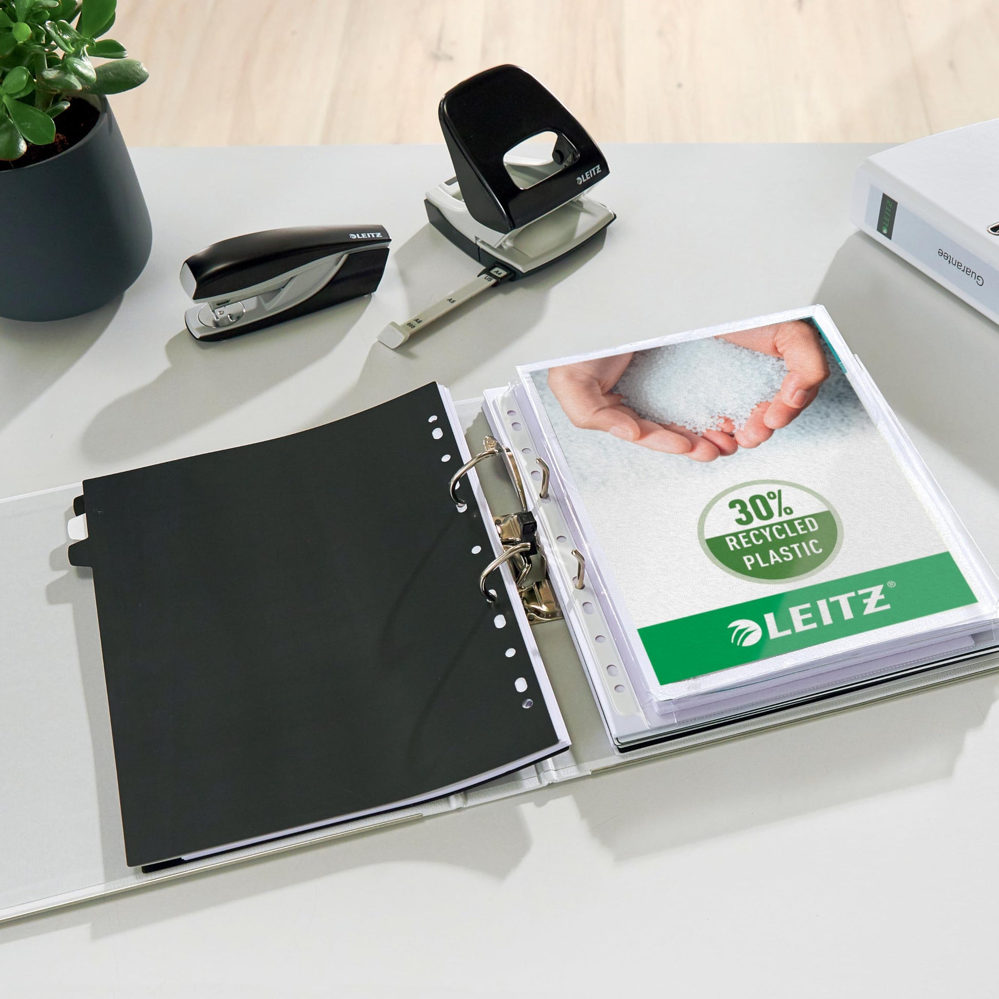 Leitz 2-Ring 2-Inch Premium Linen Textured A4 Sized European Binder, Orange (1015-OR)