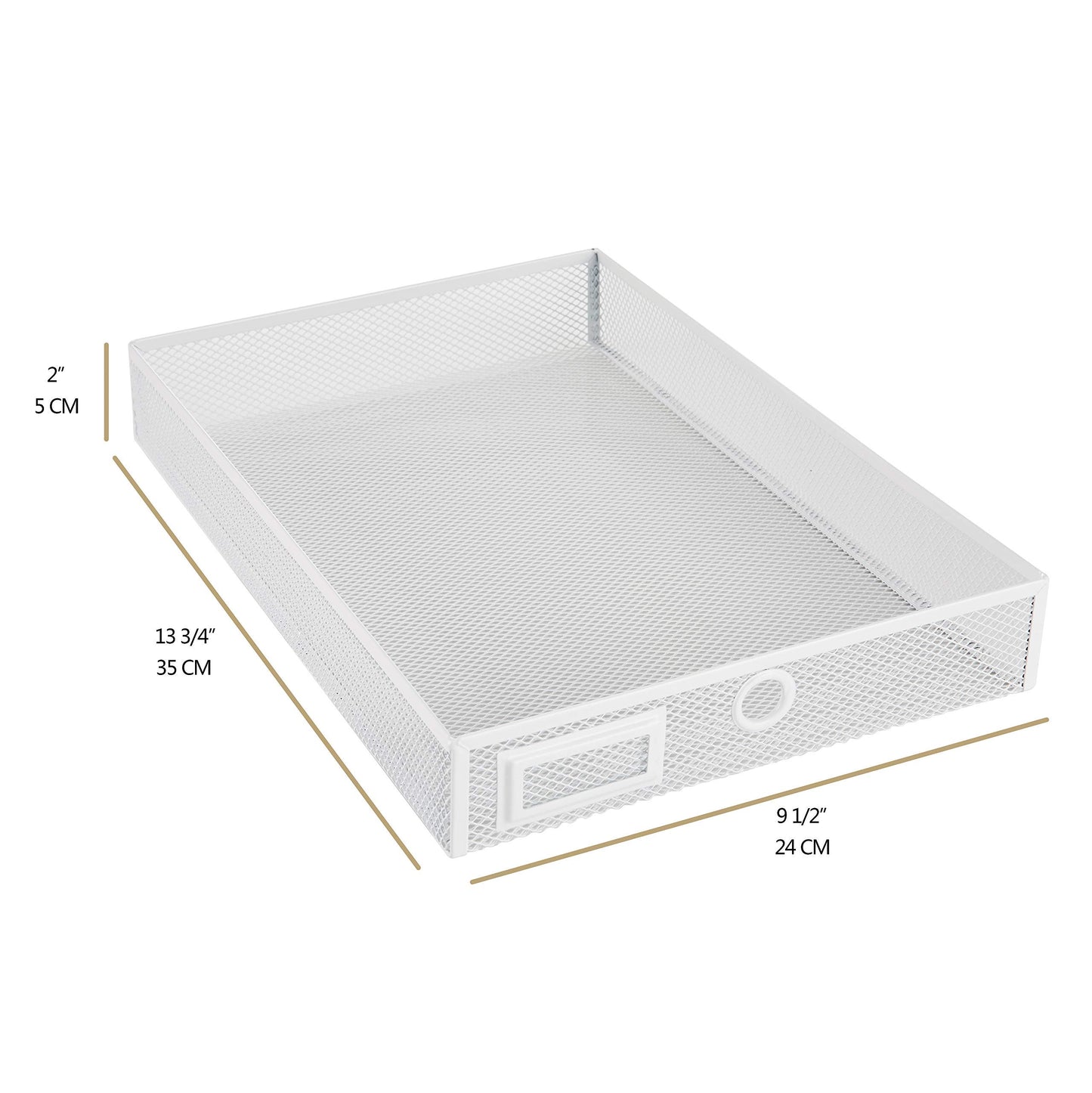 Annova Desk Organizer Wire Mesh 3 Tier Sliding Drawers Paper Sorter/Multifunctional/Premium Solid