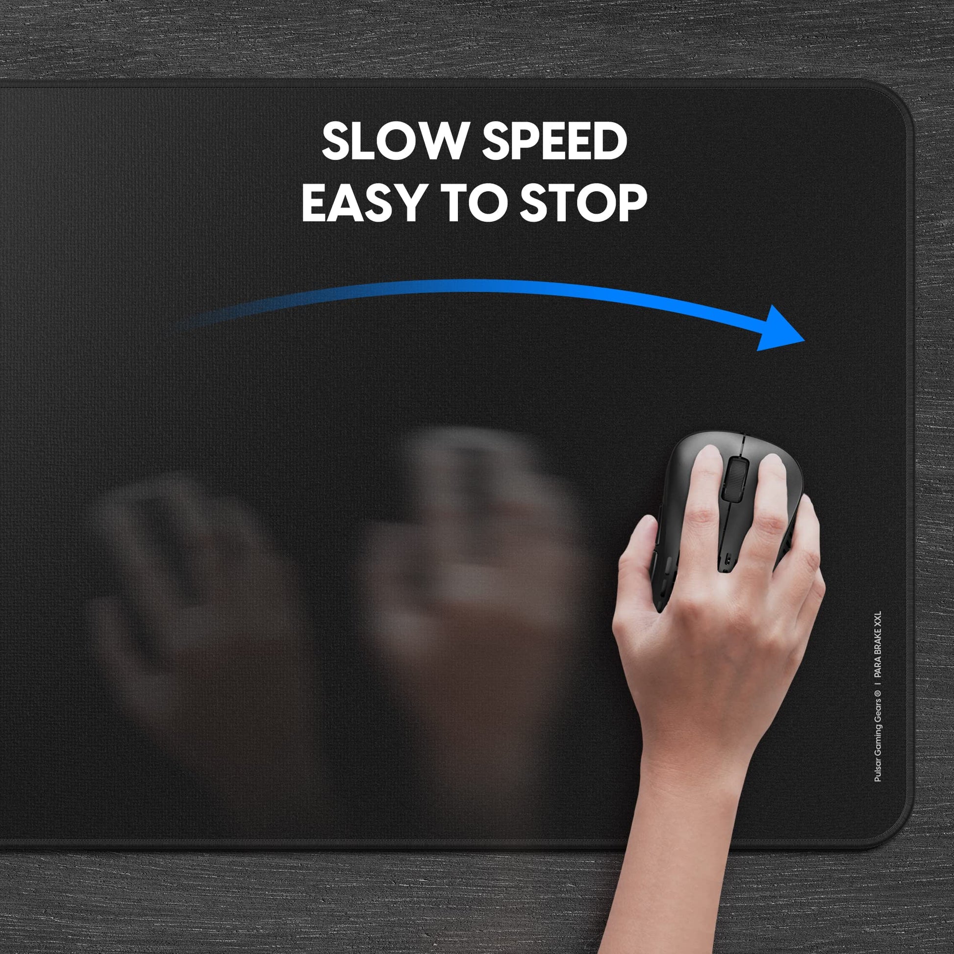 Pulsar Gaming Gears ParaBrake v2 Gaming Mouse Pad, XXL, Black