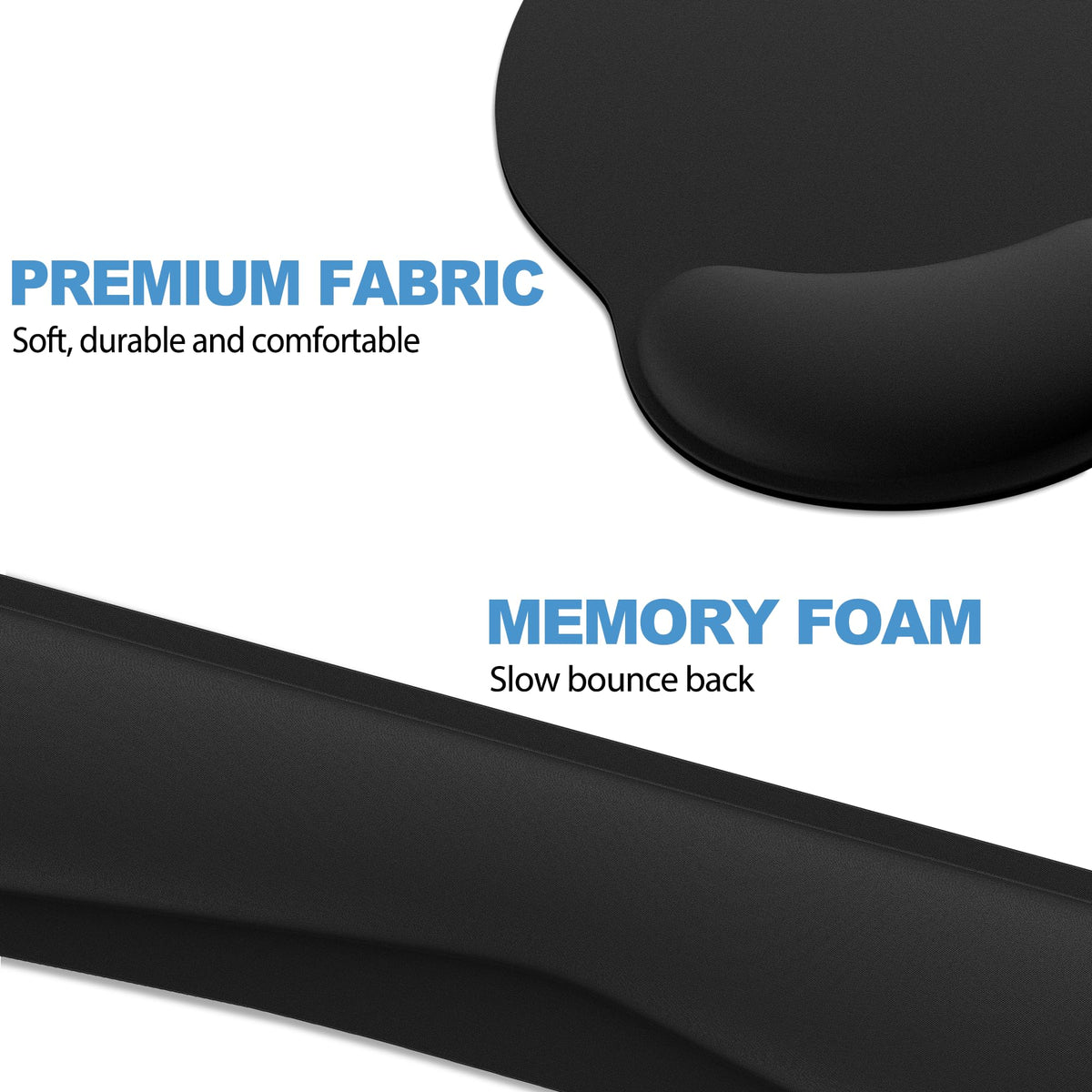 Ergonomic Mouse Pad with Wrist Rest and Keyboard Wrist Rest, Mousepad