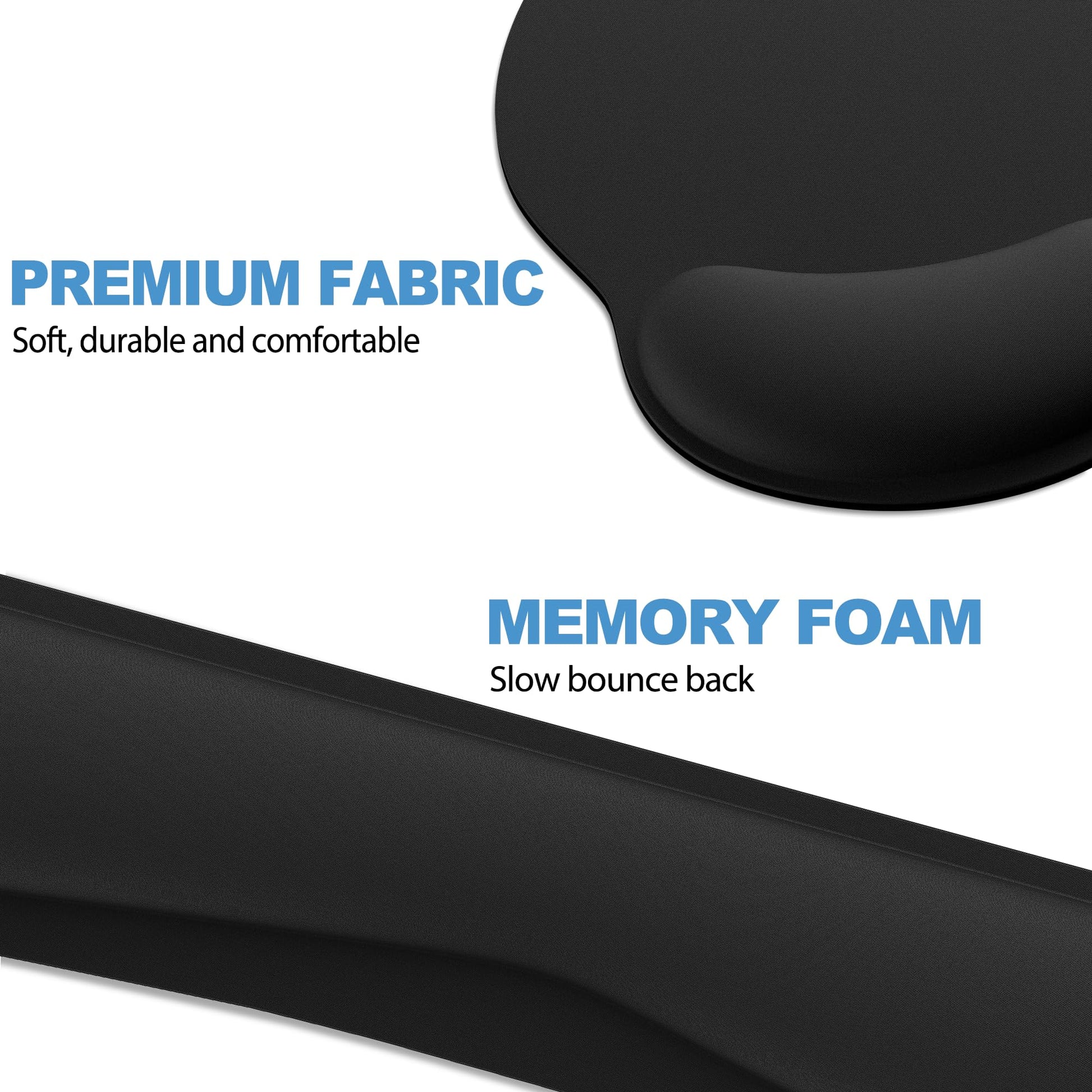 Ergonomic Mouse Pad with Wrist Rest and Keyboard Wrist Rest, Mousepad