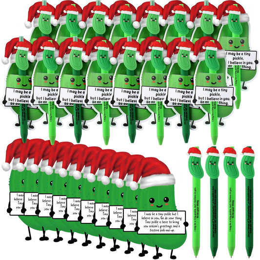 MotiMind 60 Sets Pickle Valentines Pen for Coworkers Bulk Valentines Employee Appreciation Gifts